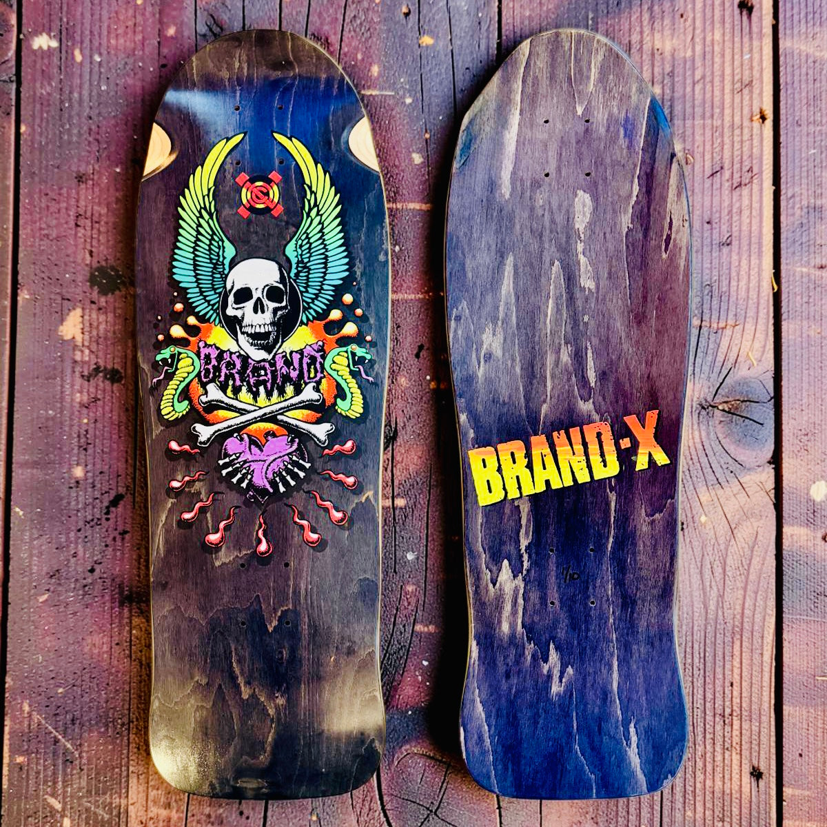 X-Con Limited Edition, HAND-PAINTED 10"x30" Deck (1 of 10)