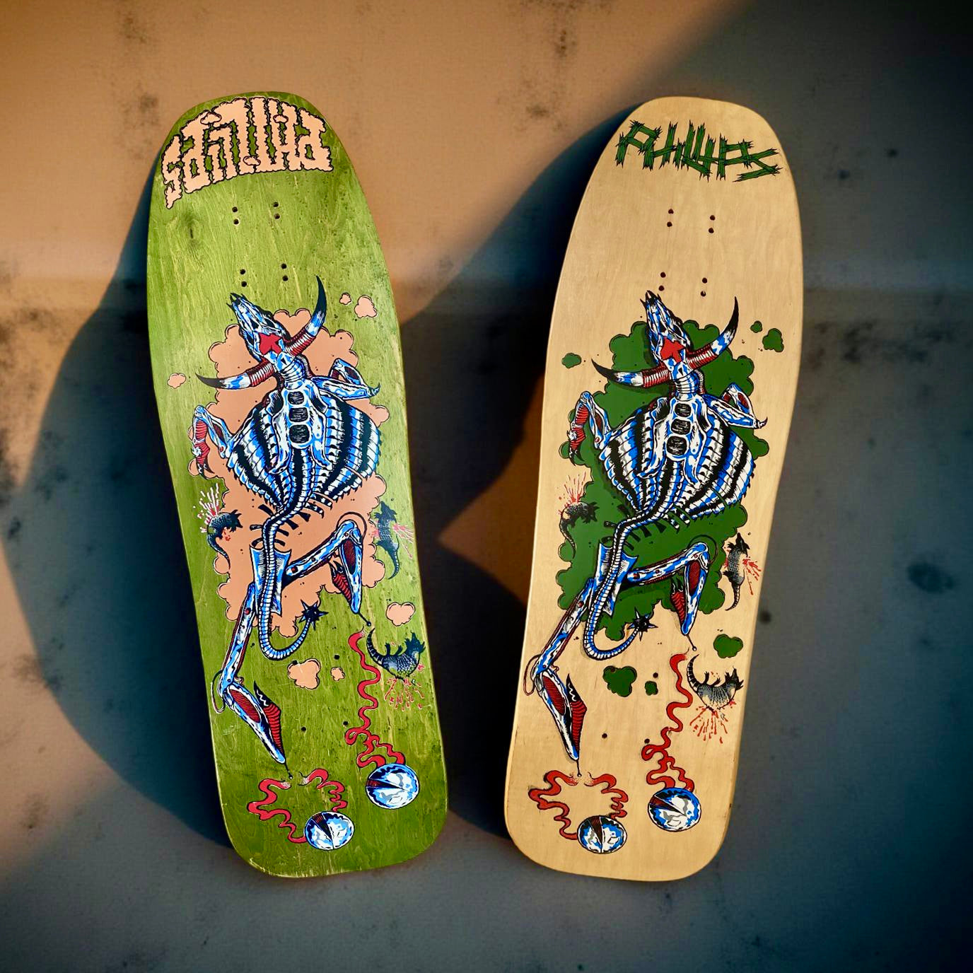 Jeff Phillips MUTILATED STEER Limited Edition, BBC Deck HAND-PAINTED (1 of 50) (PRE-ORDER, DECEMBER)