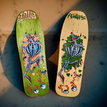 Jeff Phillips MUTILATED STEER Limited Edition, BBC Deck HAND-PAINTED (1 of 50) (PRE-ORDER, DECEMBER)