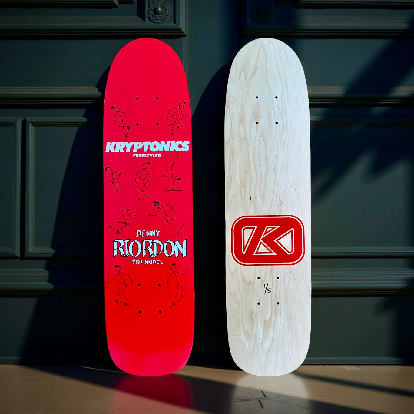 Denny Riordon Stick Man FREESTYLE Limited Edition Deck 7.3”x27.75” HAND PAINTED (1 of 5)