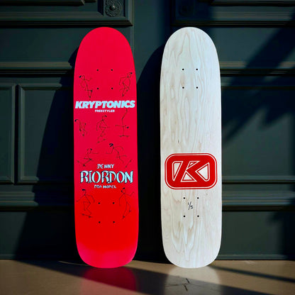 Denny Riordon Stick Man FREESTYLE Limited Edition Deck 7.3”x27.75” HAND PAINTED (1 of 5)