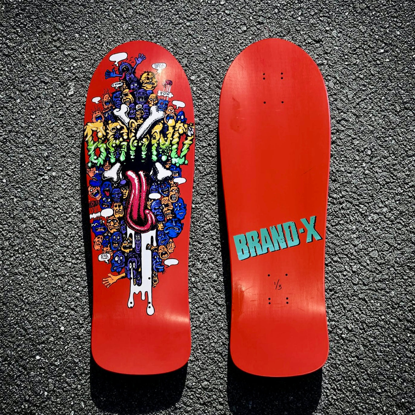 Riot Stick, Limited Edition Deck 10"x30.25" HAND-PAINTED