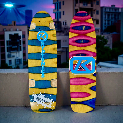 Kryptonics ONE-OF-A-KIND & HAND-PAINTED CRUISER Deck or Complete 8.5”x31” (1 of 1)