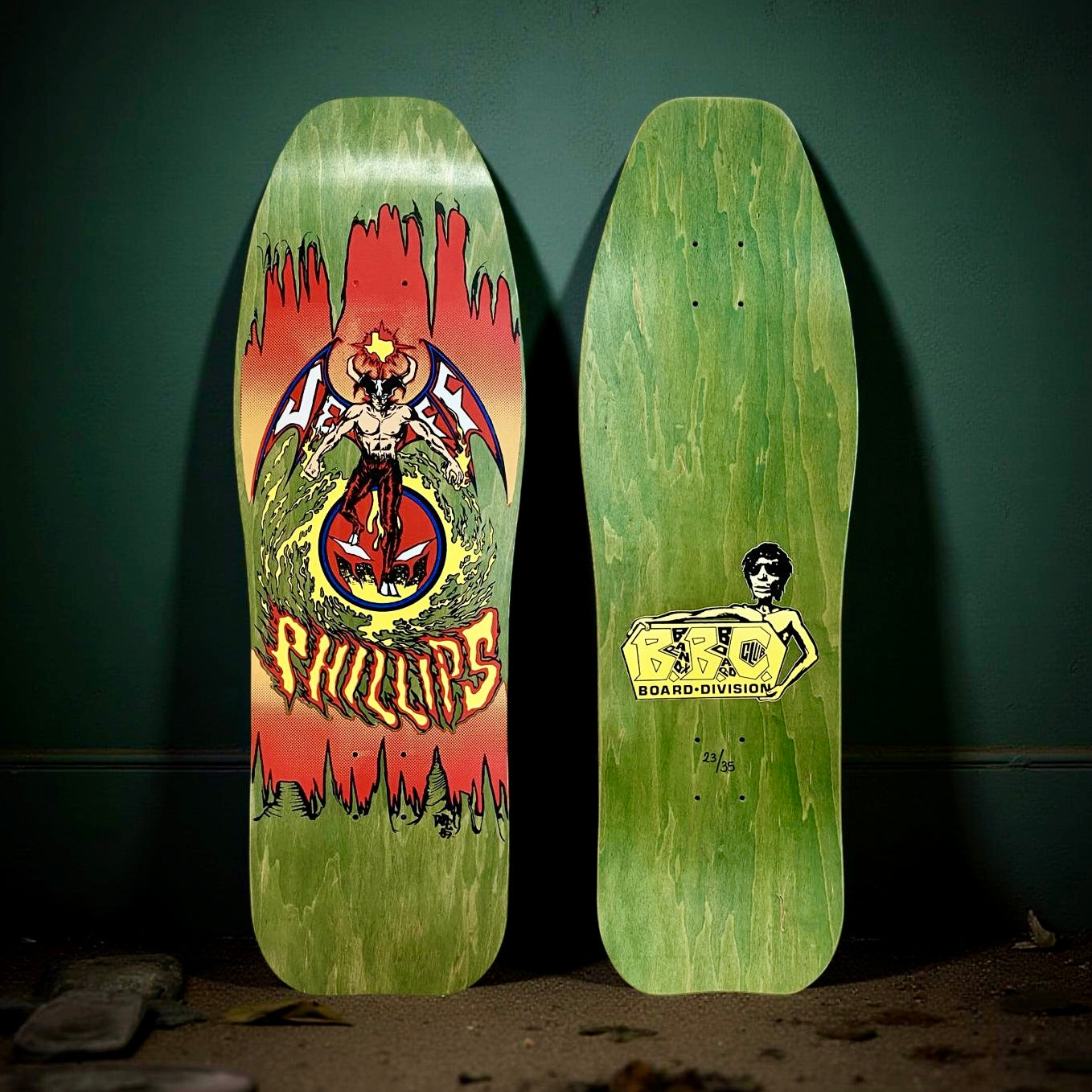 Jeff Phillips DevilMan Limited Edition, HAND PAINTED BBC Deck (1 of 35)