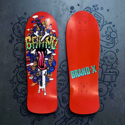 Riot Stick, Limited Edition Deck 10"x30.25" HAND-PAINTED