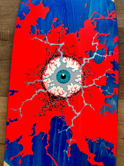 Electric Eye Limited Edition Deck 10”x30” HAND-PAINTED (1 of 5)