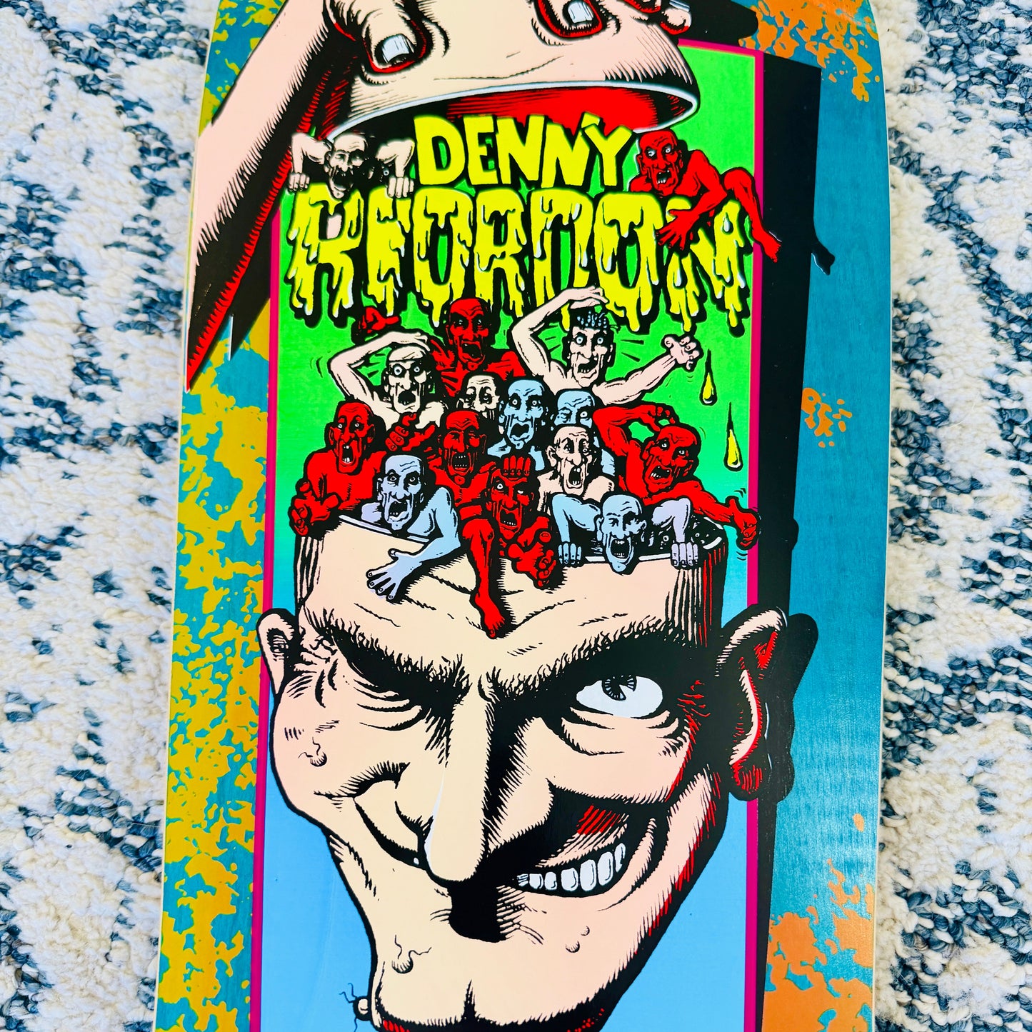 Denny Riordon Men-in-the-Head LIMITED-EDITION Toxic Deck 10.25”x31” HAND-PAINTED (1 of 10)