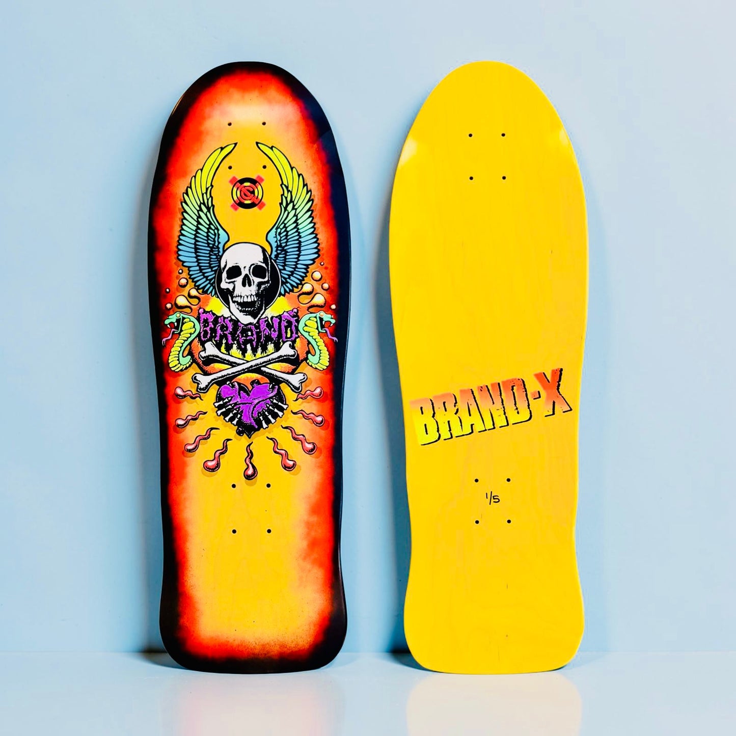 X-Con Limited Edition, HAND-PAINTED with Halos 10"x30" Deck (1 of 5)