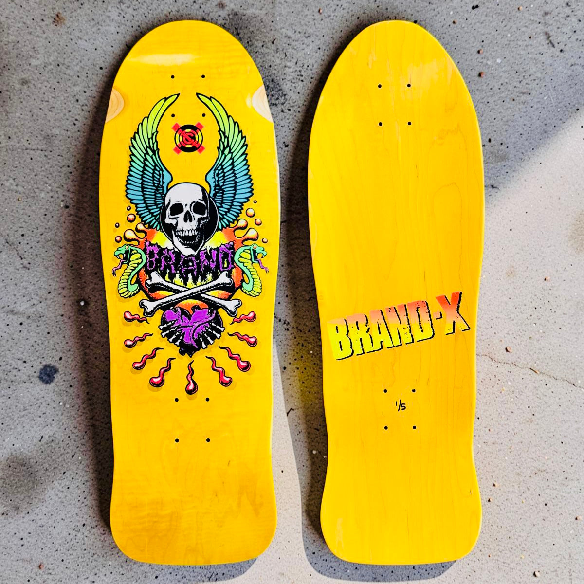 X-Con Limited Edition, HAND-PAINTED 10"x30" Deck (1 of 5)
