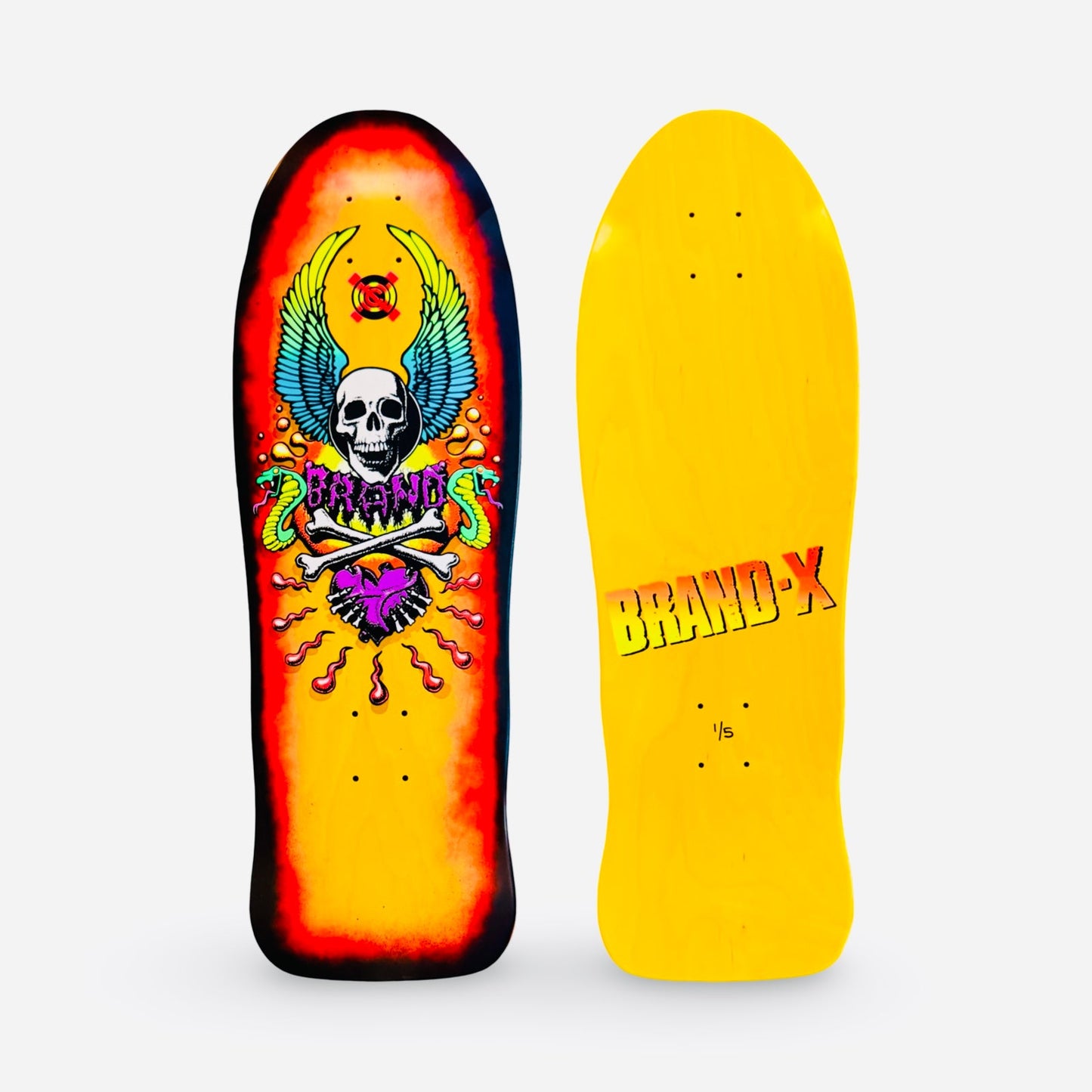 X-Con Limited Edition, HAND-PAINTED with Halos 10"x30" Deck (1 of 5)