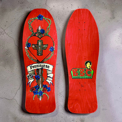 Bryan Pennington BBC Crucifix HAND-PAINTED, LIMITED-EDITION Deck 10.3"x30.5" (1 of 10)