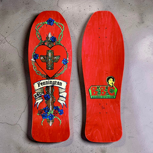 Bryan Pennington BBC Crucifix HAND-PAINTED, LIMITED-EDITION Deck 10.3"x30.5" (1 of 10)
