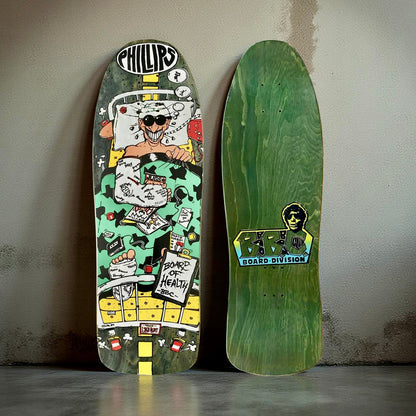 Jeff Phillips BOARD OF HEALTH Limited Edition BBC Deck, HAND-PAINTED (1 of 50) (PRE-ORDER, OCTOBER)