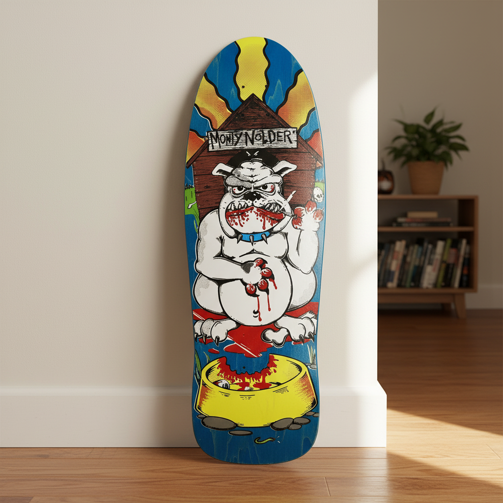 Monty Nolder BBC Bulldog (#1) HAND-PAINTED LIMITED EDITION 10.25"x31" (1 of 11)