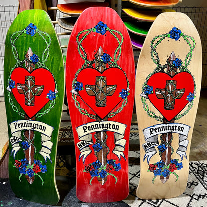 Bryan Pennington BBC Crucifix HAND-PAINTED, LIMITED-EDITION Deck 10.3"x30.5" (1 of 10)