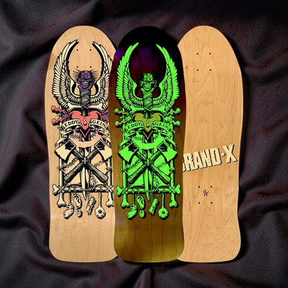 Ed Gein, Limited Edition, Hand-Painted GLOW-IN-THE-DARK Deck 10"x30” (1 of 5)