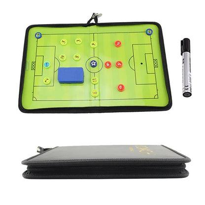 Foldable 5-a-side football Magnetic Tactic Coaching Board Command athlete competition training equipment rewritable