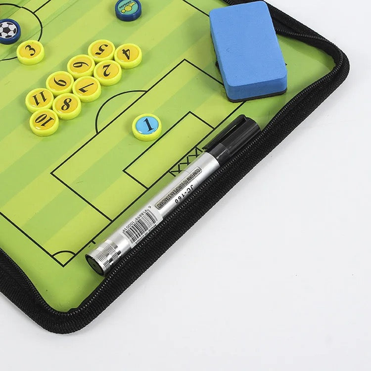 Foldable 5-a-side football Magnetic Tactic Coaching Board Command athlete competition training equipment rewritable