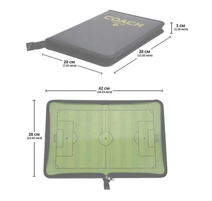 Foldable 5-a-side football Magnetic Tactic Coaching Board Command athlete competition training equipment rewritable