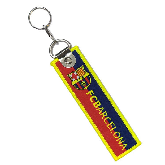FC Barcelona fabric keychain