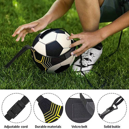 Soccer Trainer Adjustable Football Kick Training Equipment Control Skills Waist Practice Belt Volleyball Rugby Trainer Aid Universal Fits Size 3, 4, 5 Footballs for Kids Teens