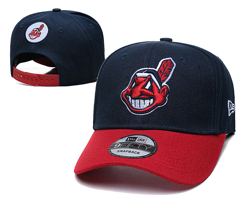 Cleveland Indians New Era Royal Player Replica 9FORTY Adjustable Hats