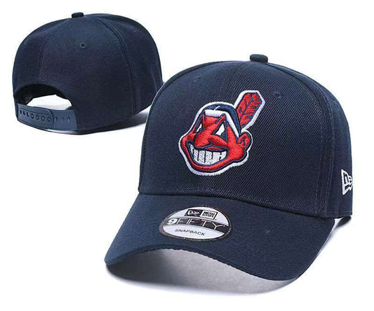 Cleveland Indians New Era Royal Player Replica 9FORTY Adjustable Hats