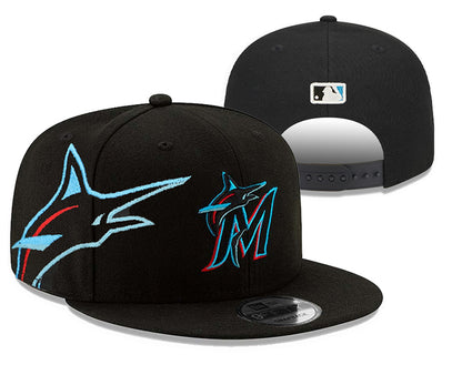 Miami Marlins New Era Royal Player Replica 9FORTY Adjustable Hats