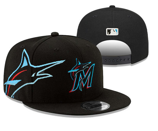 Miami Marlins New Era Royal Player Replica 9FORTY Adjustable Hats