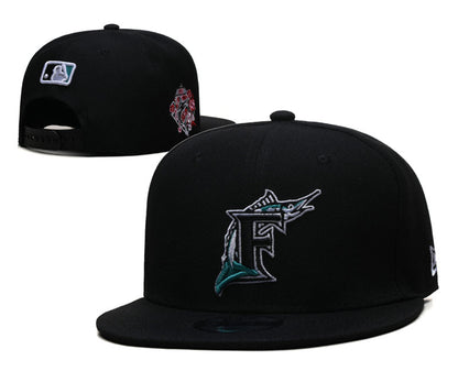 Miami Marlins New Era Royal Player Replica 9FORTY Adjustable Hats