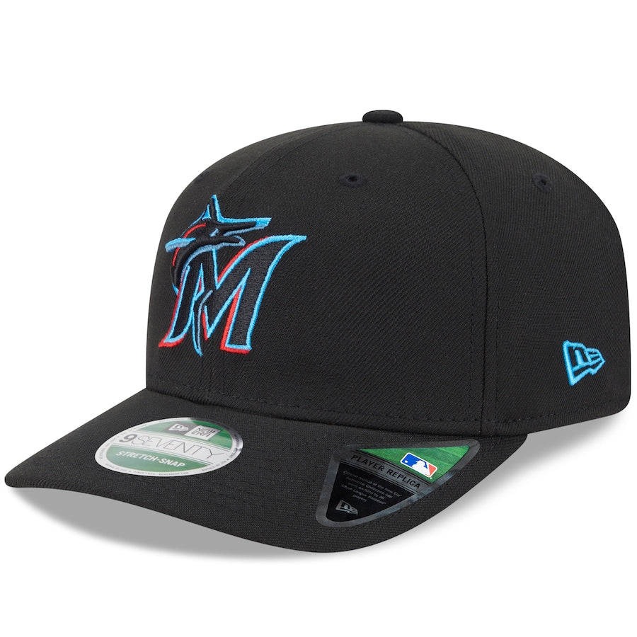 Miami Marlins New Era Royal Player Replica 9FORTY Adjustable Hats