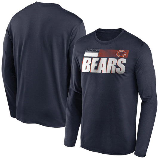 Chicago Bears New Era Combine Authentic Split Line Long Sleeve
