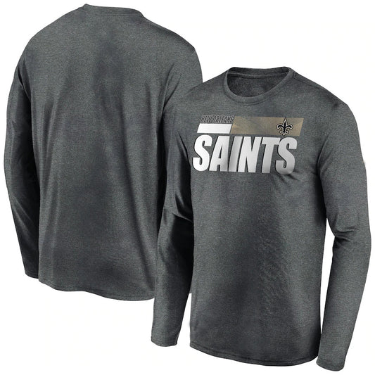 New Orleans Saints New Era Combine Authentic Split Line Long Sleeve