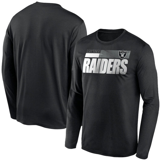 Las Vegas Raiders New Era Combine Authentic Split Line Long Sleeve