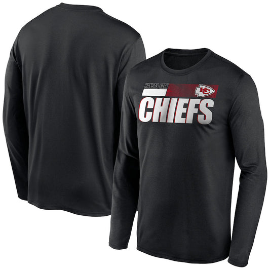 Kansas City Chiefs New Era Combine Authentic Split Line Long Sleeve