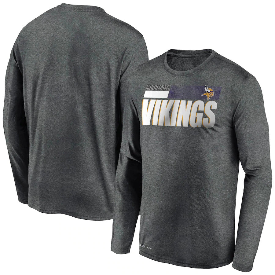 Minnesota Vikings New Era Combine Authentic Split Line Long Sleeve