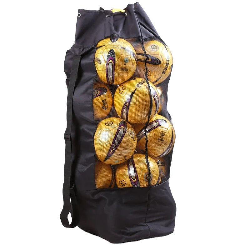 Large Football Mesh Bag Soccer Ball Backpack with Adjustable Shoulder Strap