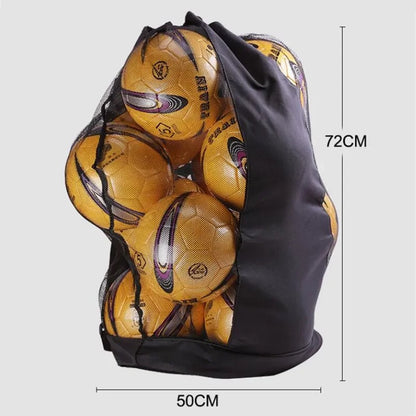 Large Football Mesh Bag Soccer Ball Backpack with Adjustable Shoulder Strap