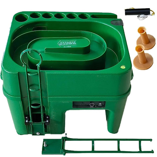 Automatic Golf Ball Dispenser Machine, 5000MAH 40 Golf Balls Driver with Height Adjustable, Golf Club Organizer, Dual-Mode, Golf Ball Tee Up Machine for Golf Driving Range