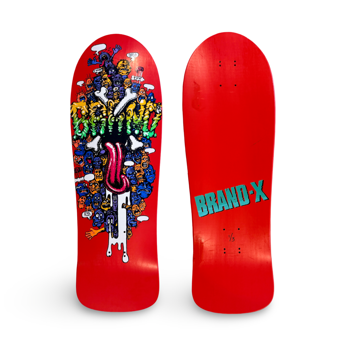 Riot Stick, Limited Edition Deck 10"x30.25" HAND-PAINTED