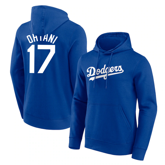 Shohei Ohtani Shohei Ohtani Los Angeles Dodgers Name & Number Pullover Hoodie