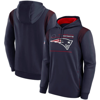 New England Patriots Nike Sideline Logo Performance Pullover Hoodie