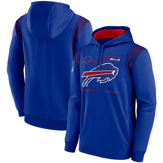 Buffalo Bills Nike Sideline Logo Performance Pullover Hoodie