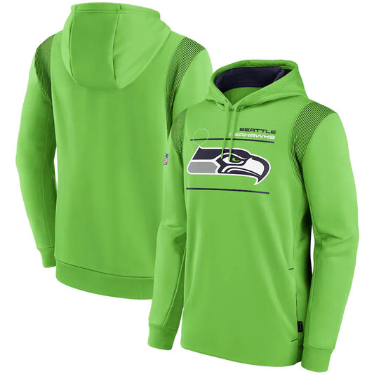 Seattle Seahawks Nike Sideline Logo Performance Pullover Hoodie