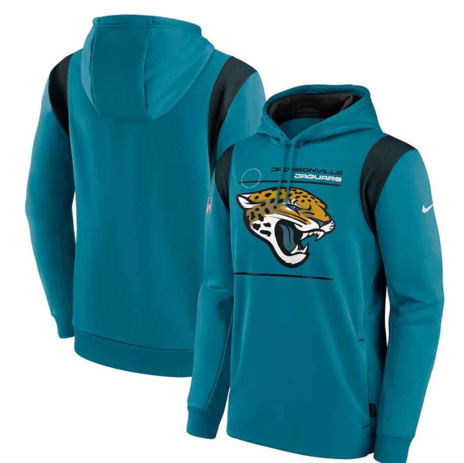 Jacksonville Jaguars Nike Sideline Logo Performance Pullover Hoodie