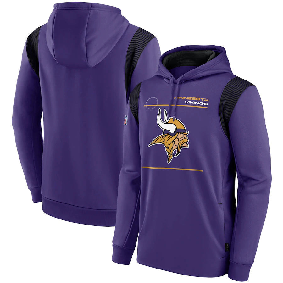 Minnesota Vikings Nike Sideline Logo Performance Pullover Hoodie