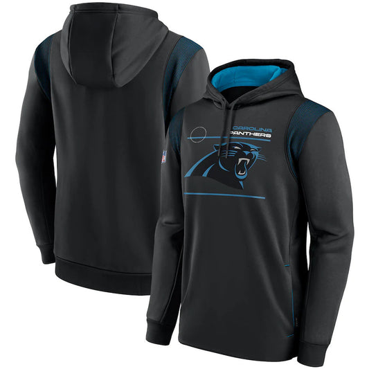 Carolina Panthers Nike Sideline Logo Performance Pullover Hoodie