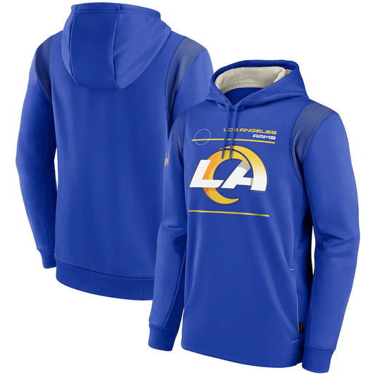 Los Angeles Rams Nike Sideline Logo Performance Pullover Hoodie
