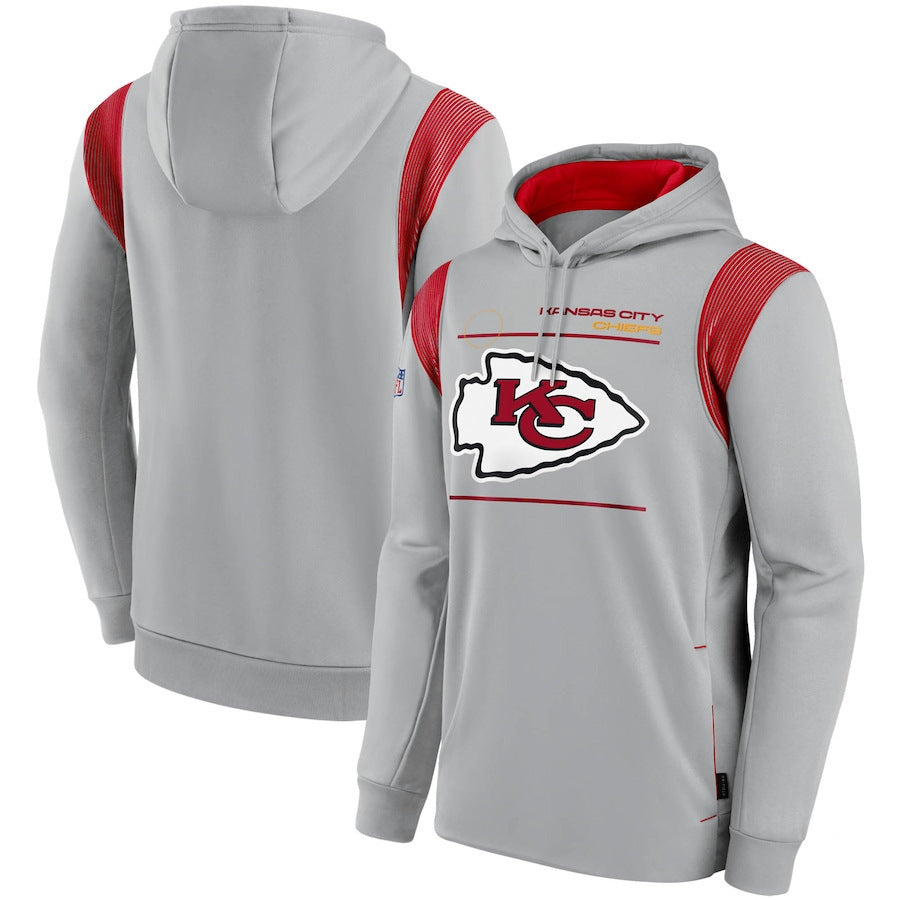 Kansas City Chiefs Nike Sideline Logo Performance Pullover Hoodie