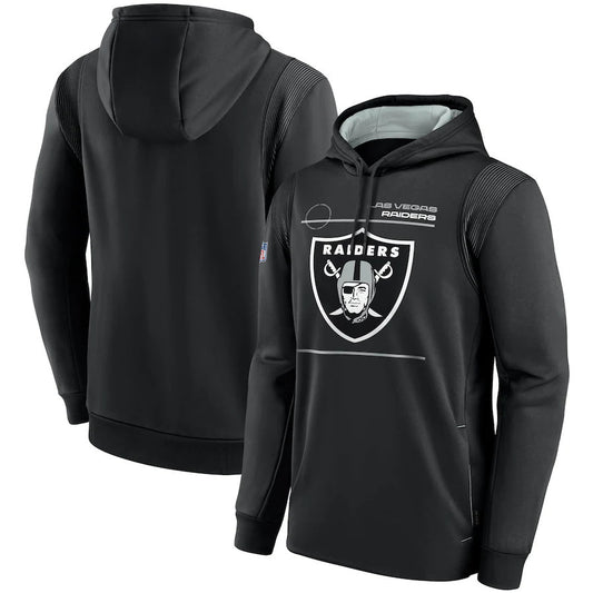 Las Vegas Raiders Nike Sideline Logo Performance Pullover Hoodie